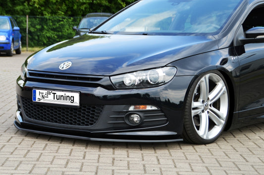 CUP Frontspoilerlippe ABS Volkswagen Scirocco 3, R-Line, Typ 13 Schwarz Glanz