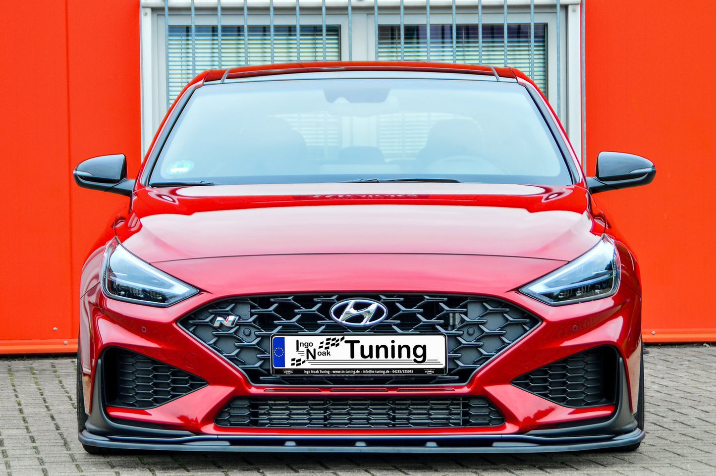 CUP Frontspoilerlippe ABS Hyundai i30 N-Line Schrägheck Schwarz Matt