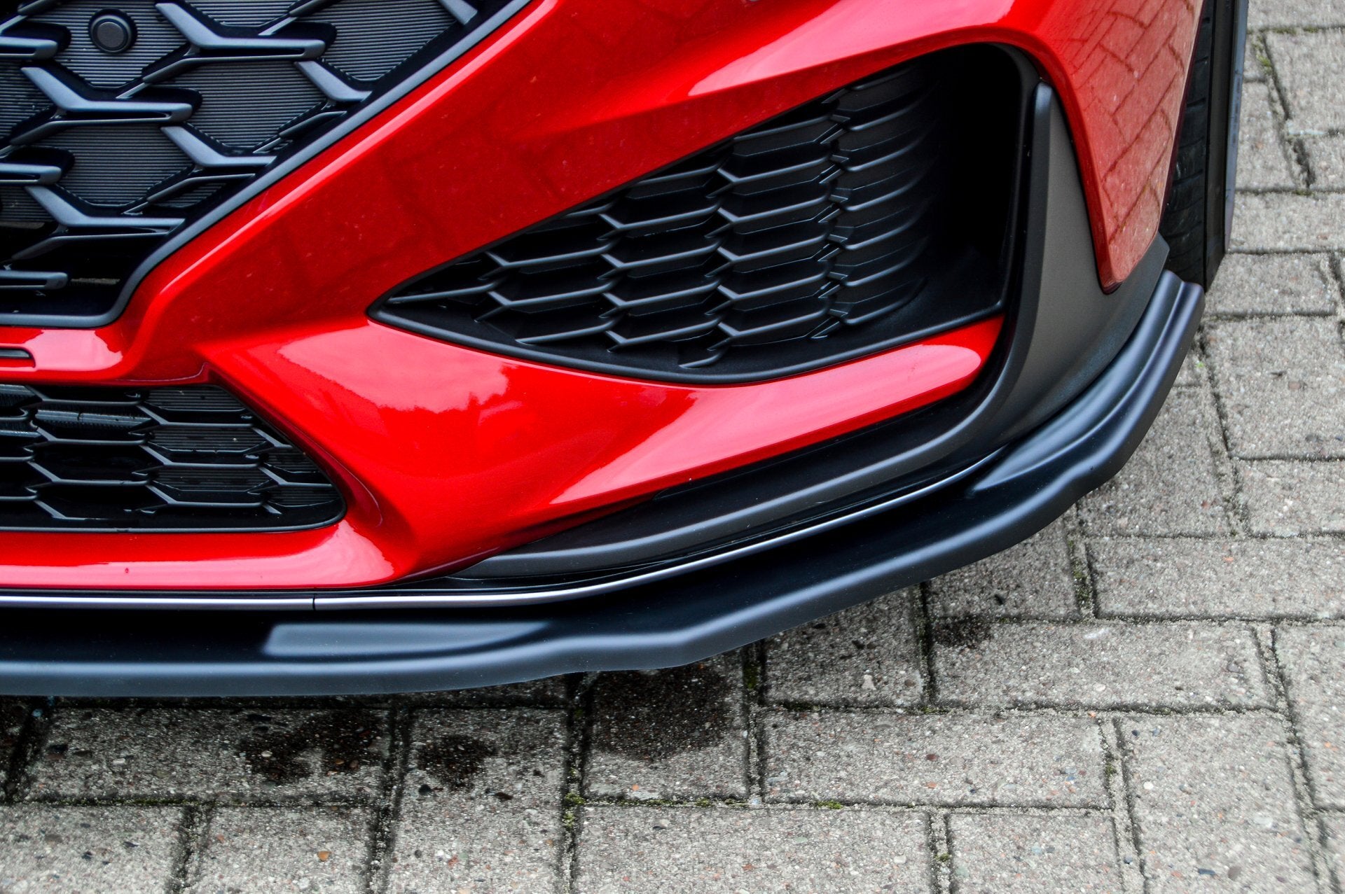 CUP Frontspoilerlippe ABS Hyundai i30 N-Line Schrägheck Schwarz Glanz