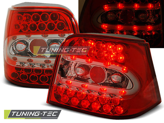 Tuning-Tec LED Rückleuchten für VW Golf 4 (IV) 97-03 rot/klar