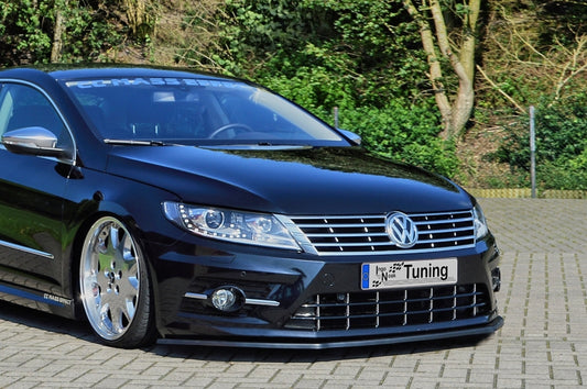 CUP Frontspoilerlippe ABS Volkswagen Passat CC, Typ 3CC, R-Line Schwarz Matt