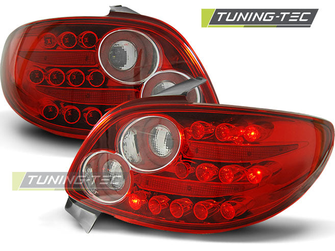 Tuning-Tec LED Rückleuchten für Peugeot 206 98-05 rot/klar