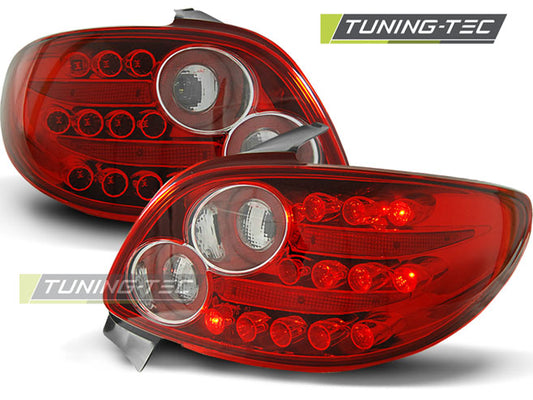 Tuning-Tec LED Rückleuchten für Peugeot 206 98-05 rot/klar