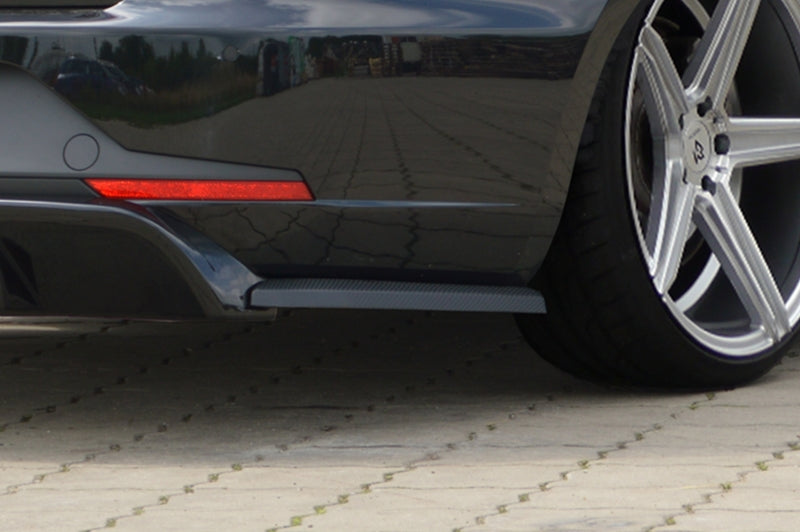 Heckansatz Seitenteile ABS Seat Leon 3, 5F ab Bj.: 2013- Schwarz Glanz