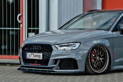 CUP Frontspoilerlippe ABS Audi RS3, 8V, Facelift, Limousine Schwarz Matt