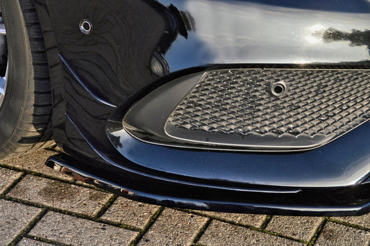 Racing Flaps Mercedes Benz A-Klasse AMG-Line, W176 MOPF Schwarz Glanz