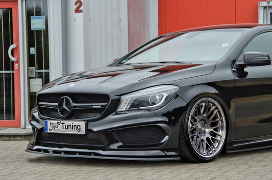 CUP Frontspoilerlippe ABS Mercedes Benz A-Klasse AMG, W176 Schwarz Matt