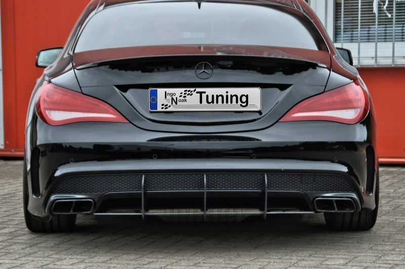 Gefräster Heckansatz Mercedes Benz CLA 45AMG, C117 / 245G Schwarz Matt