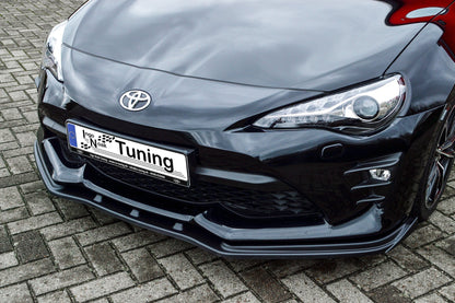 CUP Frontspoilerlippe ABS mit Seitenwing Toyota GT86, ZN, Facelift Schwarz Matt