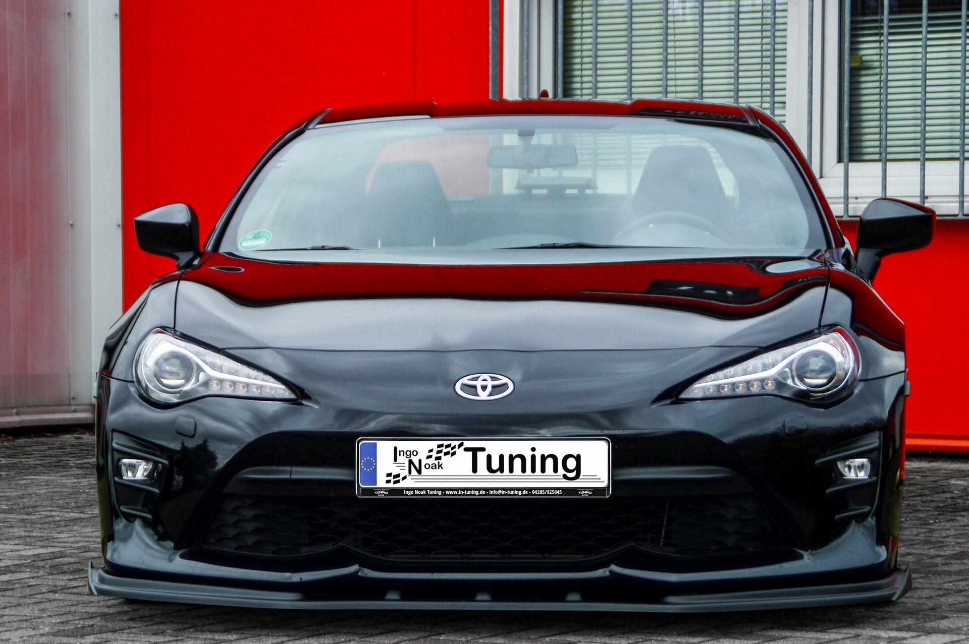 CUP Frontspoilerlippe ABS mit Seitenwing Toyota GT86, ZN, Facelift Schwarz Matt