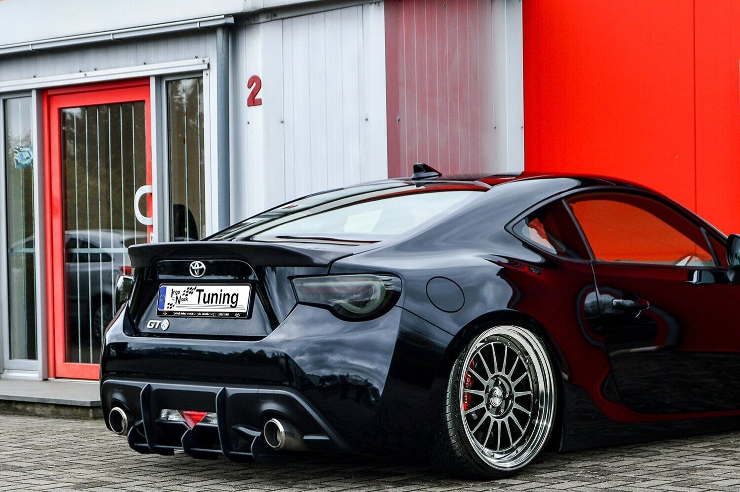 Gefräster Heckansatz Toyota GT86, ZN, Facelift Bj.: 2016-2020 Schwarz Matt