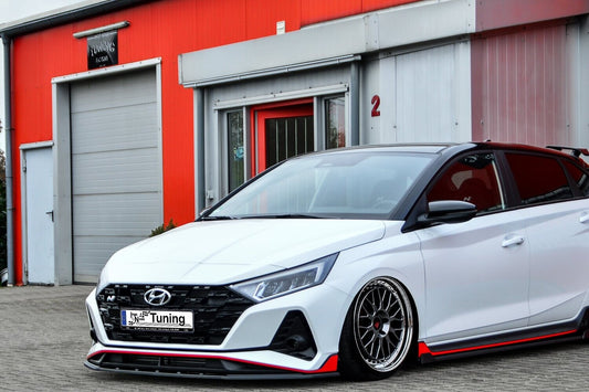 CUP Frontspoilerlippe ABS Hyundai i20N Performace BC3 ab Bj.: 2021- Schwarz Matt