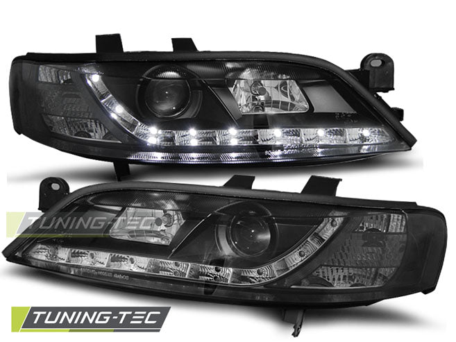 Tuning-Tec LED Tagfahrlicht Scheinwerfer für Opel Vectra B 95-98 schwarz