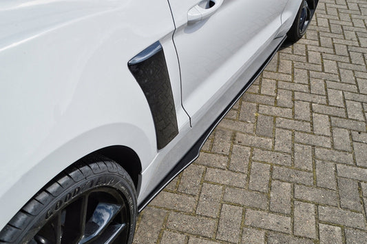 CUP 2 Seitenschweller Ford Mustang GT ab Bj.:2014 - Schwarz Glanz