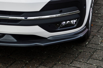 CUP Frontspoilerlippe ABS Volkswagen Bus T6 ab Bj.: 2019- Schwarz Glanz