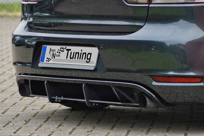 Gefräster Heckansatz Volkswagen Golf 6, 1K Bj.: 2008-2013 Schwarz Matt