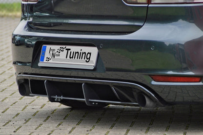 Gefräster Heckansatz Volkswagen Golf 6, 1K Bj.: 2008-2013 Schwarz Matt