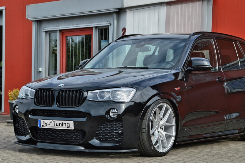 CUP Frontspoilerlippe ABS BMW X3, F25 Bj.: 2014-2017 Schwarz Matt