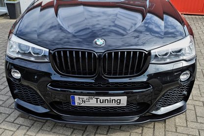 CUP Frontspoilerlippe ABS BMW X4, F26 Bj.: 2014-2018 Schwarz Matt