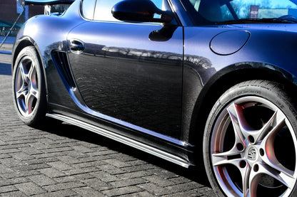 CUP Seitenschwellersatz ABS Porsche Cayman 987 Bj.: 2009-2013 Carbon