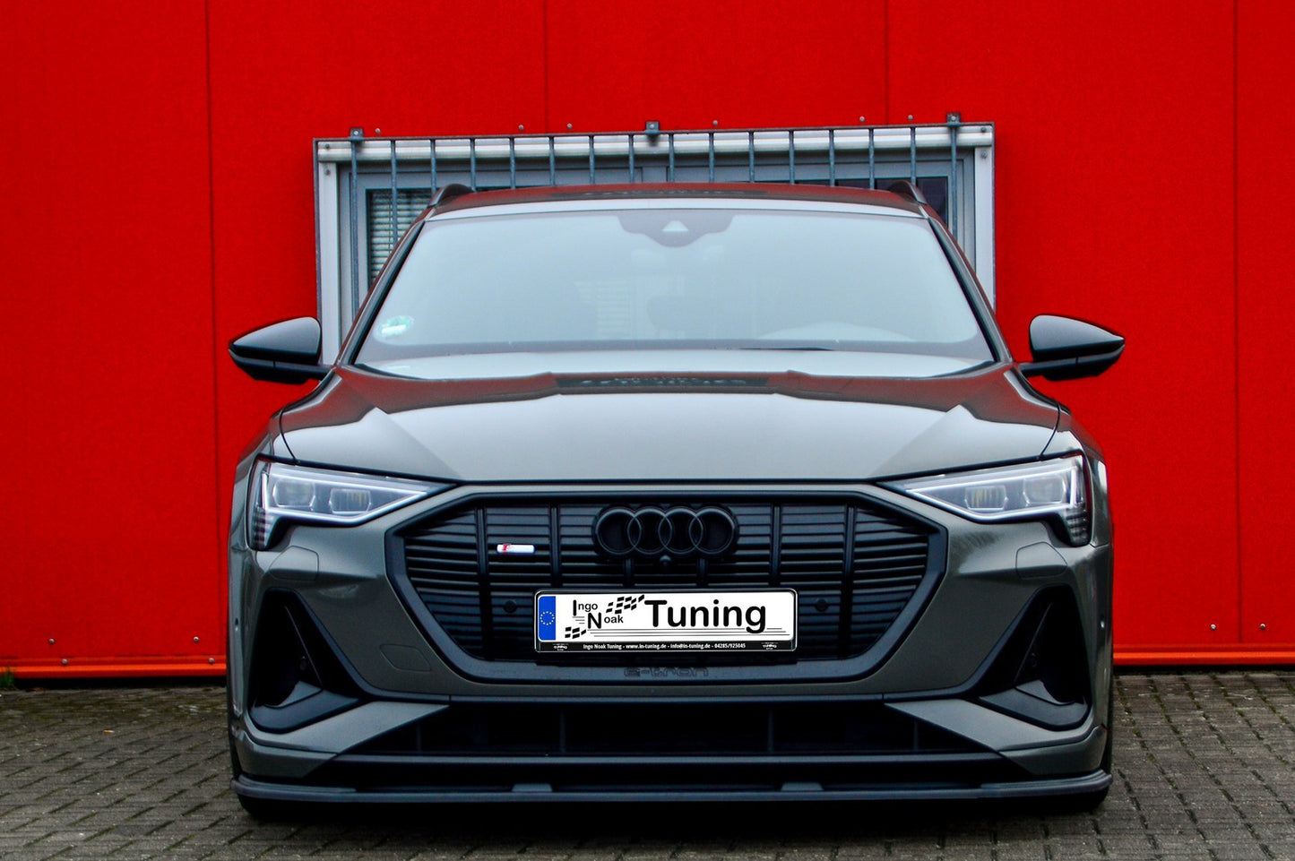 CUP Frontspoilerlippe ABS Audi e-tron Quattro ab Bj.:2018 - Schwarz Matt