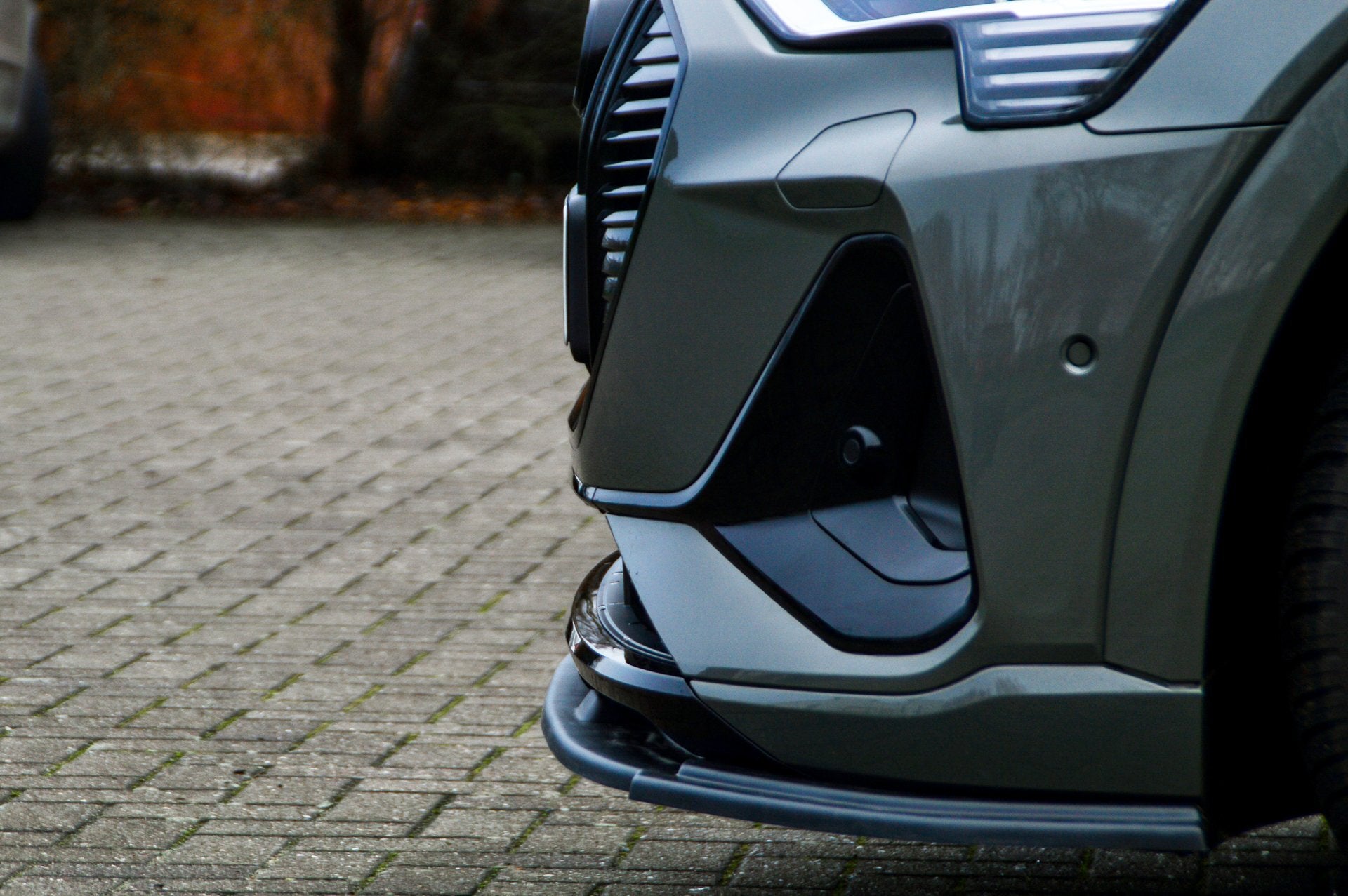 CUP Frontspoilerlippe ABS Audi e-tron Quattro Sportback Schwarz Matt