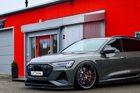 CUP Frontspoilerlippe ABS Audi e-tron Quattro ab Bj.:2018 - Schwarz Matt