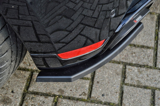 Heckansatz Seitenteile ABS Renault Clio 4, RS ab Bj.: 2013-2016 Schwarz Glanz