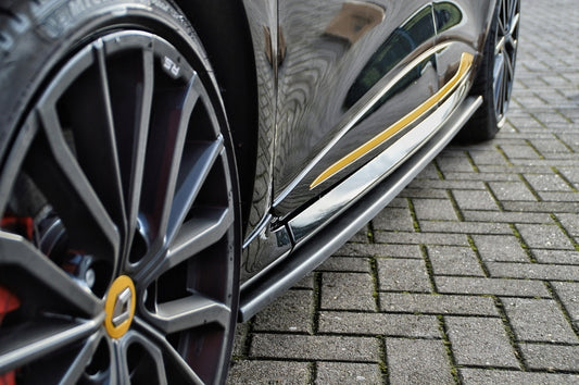 CUP Seitenschweller Renault Clio 4, RS ab Bj.: 2013-2016 Schwarz Glanz