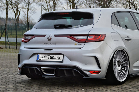 Heckdiffusor 5 tlg. Renault Megane 4 RS ab Bj.: 2018- Schwarz Glanz