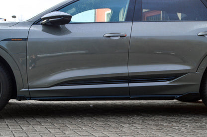 Seitenschwellersatz mit Wing Audi e-tron Quattro Sportback Schwarz Glanz