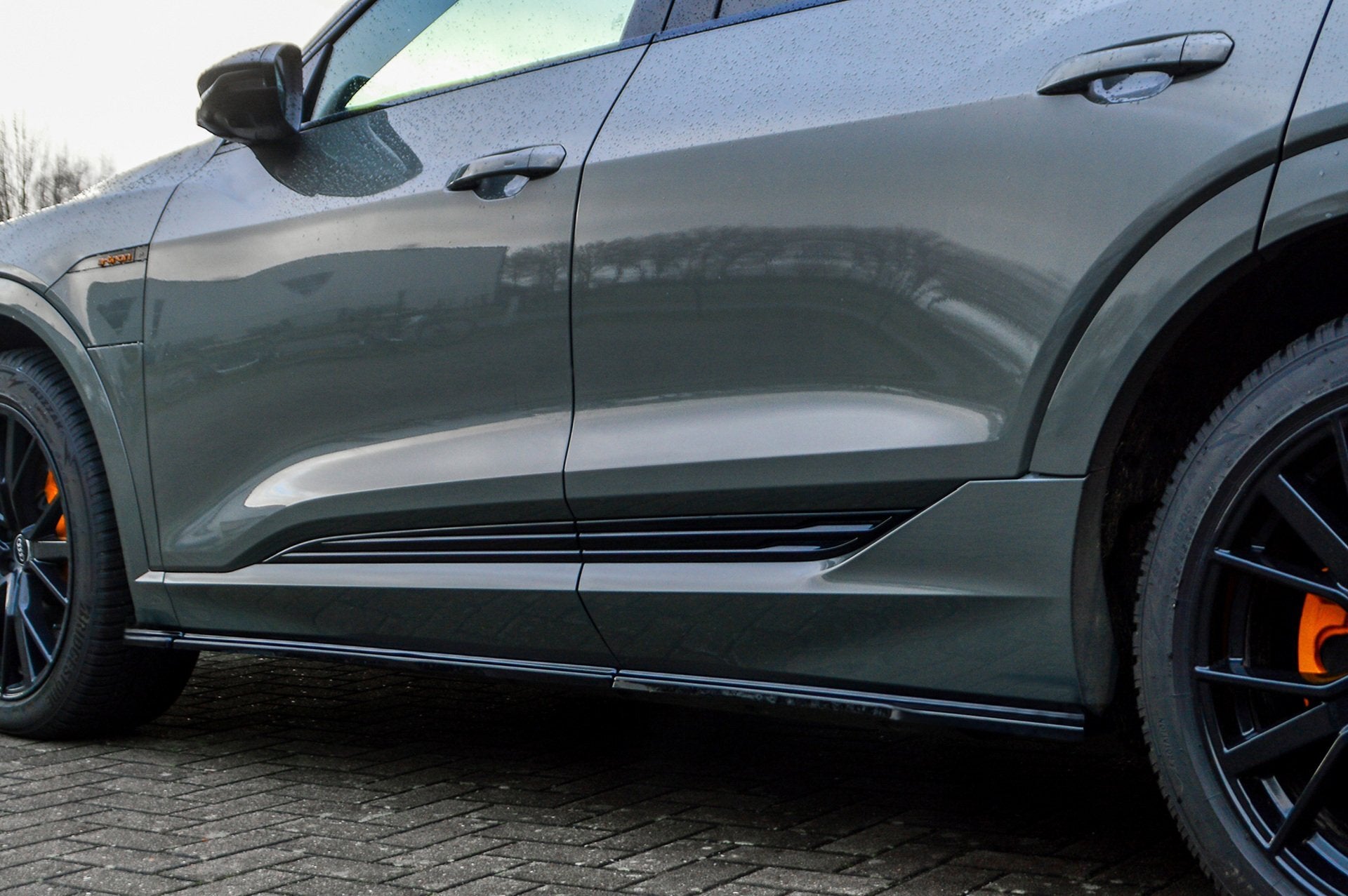 Seitenschwellersatz Audi e-tron Quattro ab Bj.:2018 - Schwarz Matt