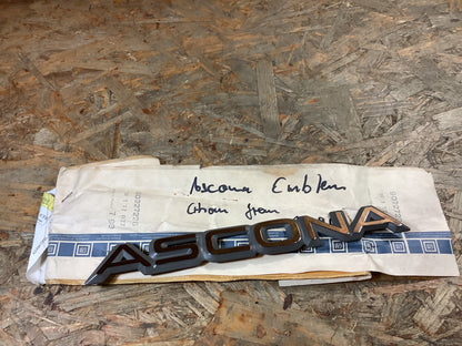 Ascona Emblem Chrom grau Original GM NEU