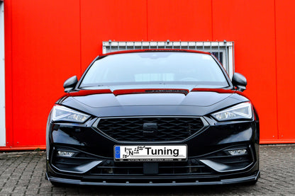 CUP Frontspoilerlippe ABS mit Seitenwing Seat Leon 4 ( KL) Schwarz Glanz