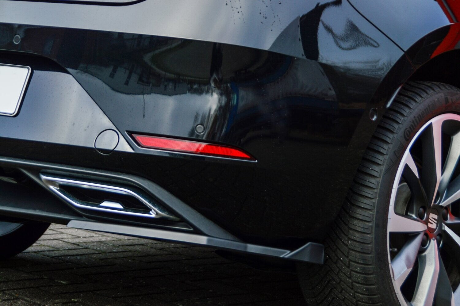 Heckansatz Seitenteile ABS Seat Leon 4 ( KL) ab Bj.: 2020- Schwarz Matt