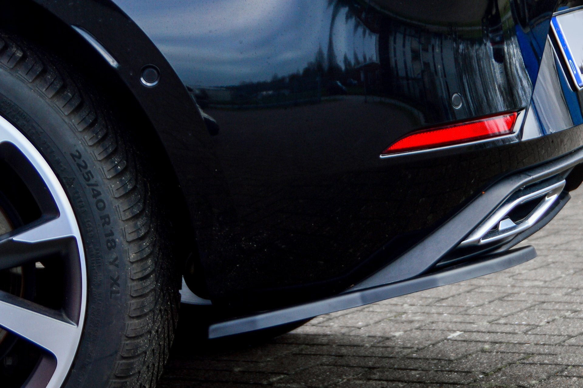 Heckansatz Seitenteile ABS Seat Leon 4 ( KL) ab Bj.: 2020- Schwarz Matt