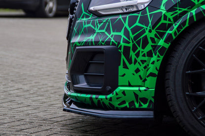 CUP Frontspoilerlippe ABS Audi Q2 GA, MK1 Bj.: 2016-2020 Schwarz Glanz