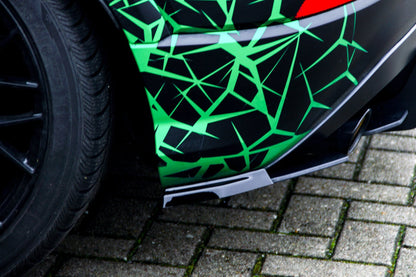 Heckansatz Seitenteile ABS Audi Q2 GA, MK1 Bj.: 2016-2020 Schwarz Matt