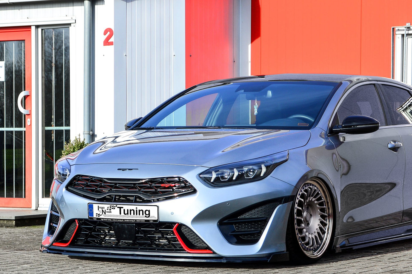 CUP Frontspoilerlippe ABS Kia Ceed GT, CD ( FL) ab Bj.: 2021- Schwarz Glanz