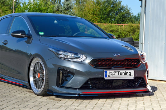CUP Frontspoilerlippe ABS Kia Ceed GT Ab Bj.:2018- Schwarz Glanz