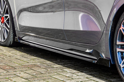 CUP Seitenschwellersatz mit Wing Kia Pro Ceed GT Facelift Schwarz Matt