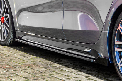 CUP Seitenschwellersatz mit Wing hinten Kia Pro Ceed GT Schwarz Glanz