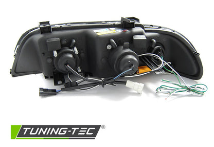Tuning-Tec LED 3D Angel Eyes Scheinwerfer für BMW 5er E39 95-03 chrom