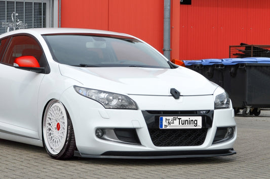 CUP Frontspoilerlippe ABS Renault Megane 3 GT/GT-Line Schwarz Matt
