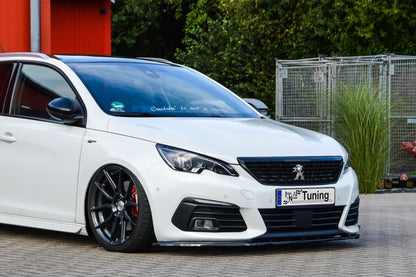 CUP Frontspoilerlippe ABS Peugeot 308II GT, GTI, GT-Line Schwarz Glanz