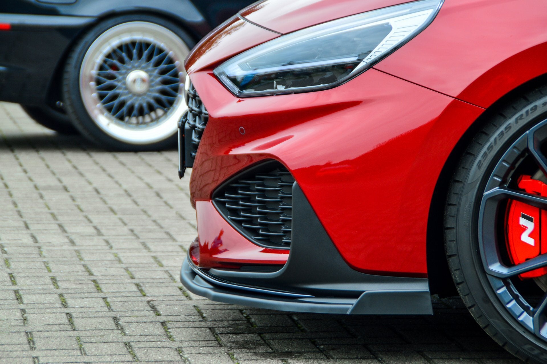 CUP Frontspoilerlippe ABS mit Flaps Hyundai i30 N-Line Schrägheck Carbon