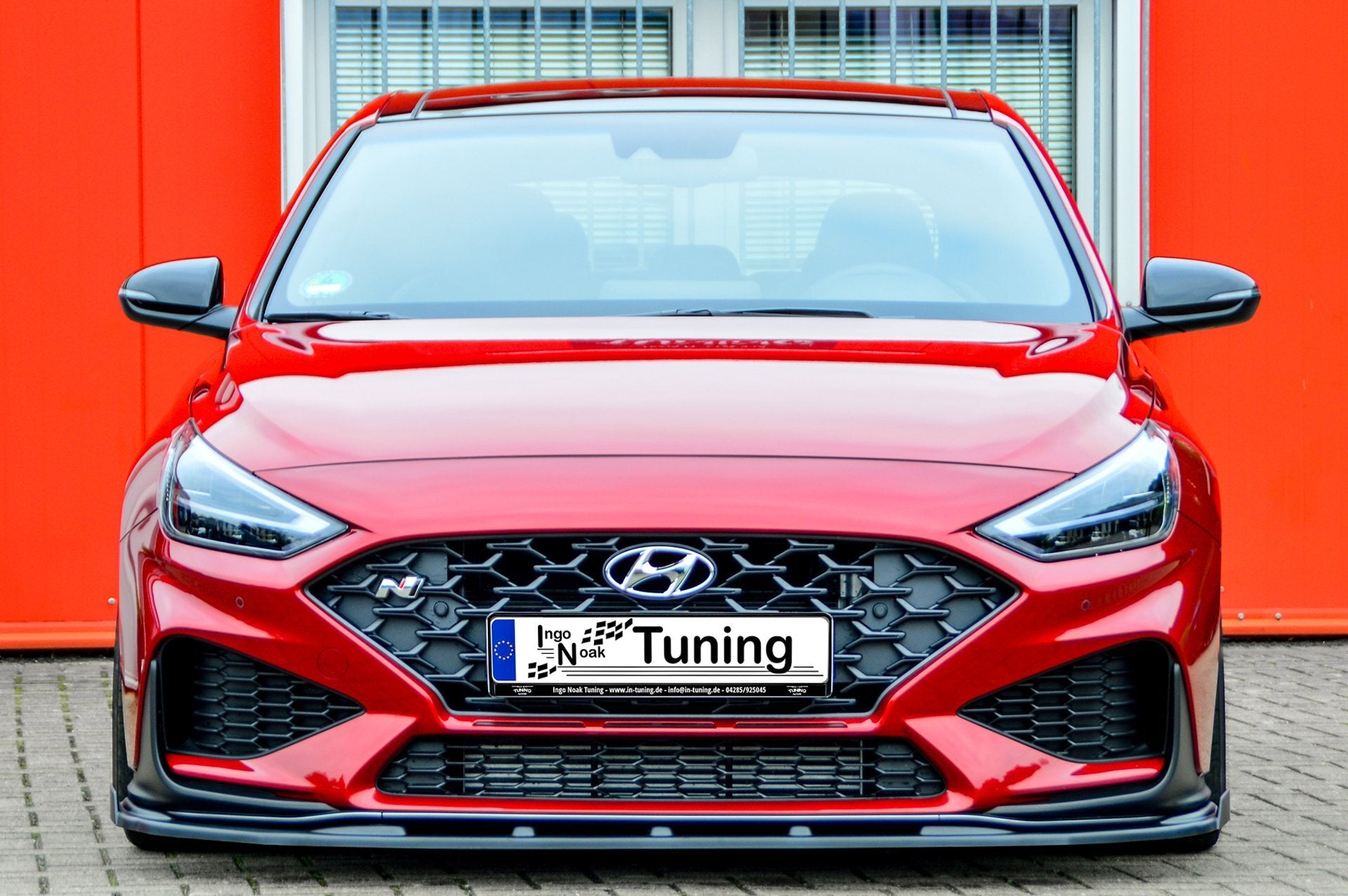 CUP Frontspoilerlippe ABS mit Flaps Hyundai i30 N-Line Schrägheck Carbon