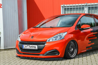 CUP Frontspoilerlippe ABS Peugeot 208, Facelift Bj.: 2015-2019 Schwarz Glanz