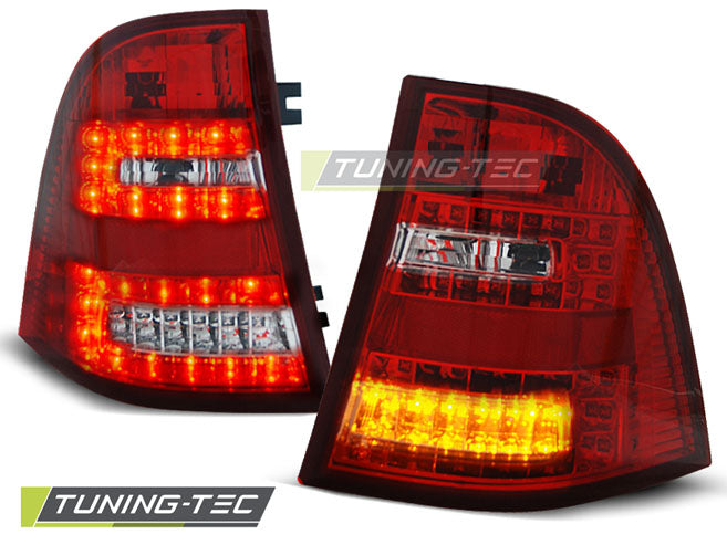 Tuning-Tec LED Rückleuchten für Mercedes Benz ML W163 98-05 rot/klar mit LED Blinker