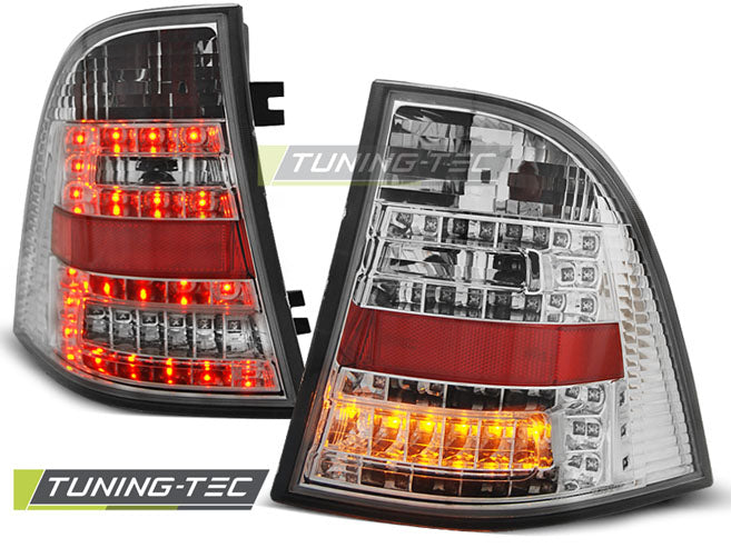 Tuning-Tec LED Rückleuchten für Mercedes Benz ML W163 98-05 chrom mit LED Blinker
